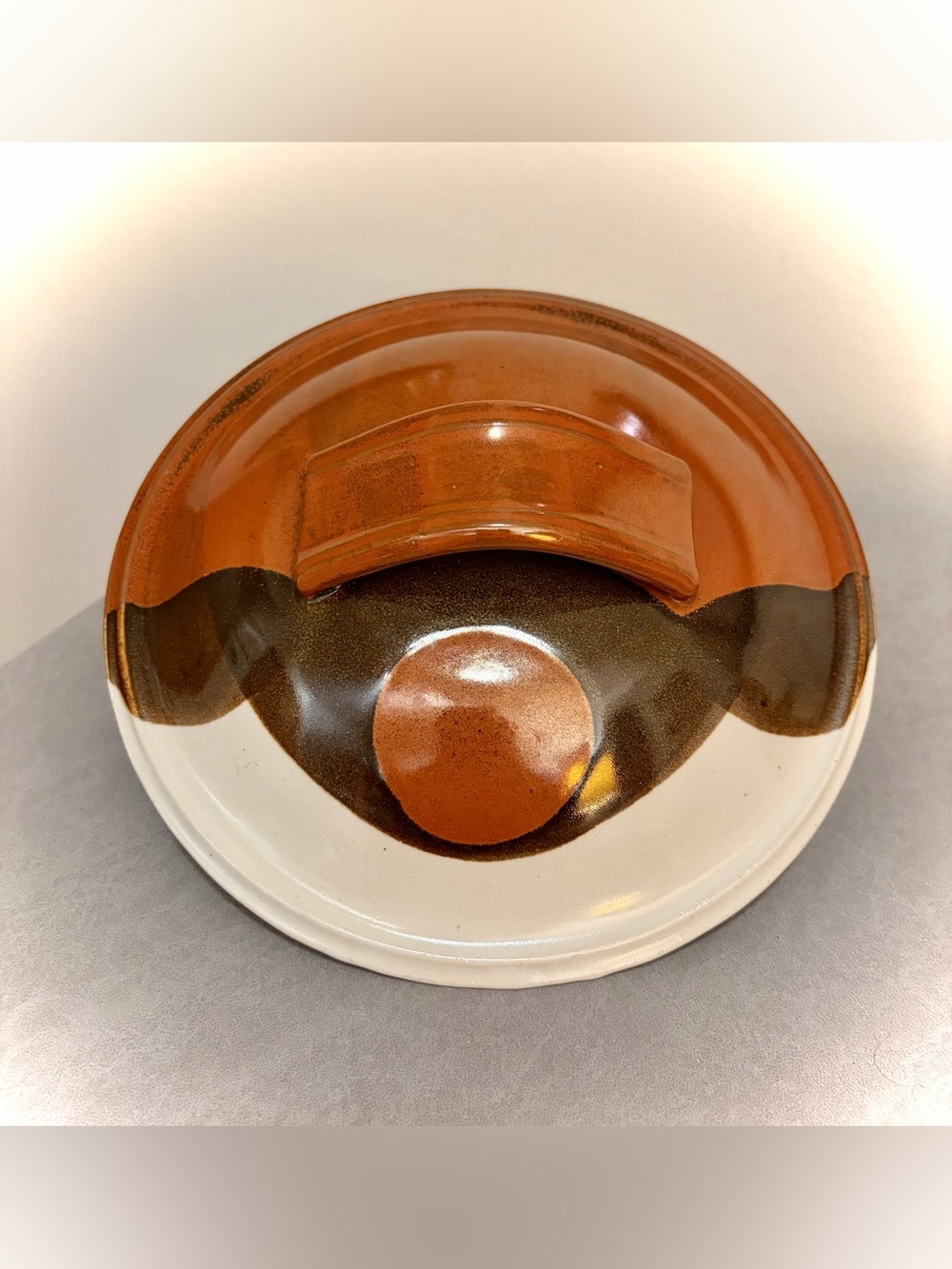 Mountaindale Jeff Pullman Casserole Dish Brown Orange Mid-Century RARE! Vintage